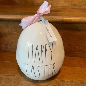 Rae Dunn - HAPPY EASTER - ceramic egg